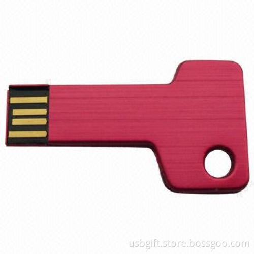4GB Customized Logos Key-shaped USB Disk/Flash Drive, OEM and ODM Orders Welcomed